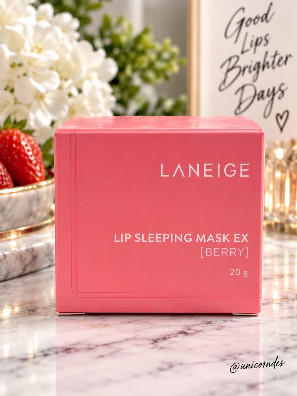 Laneige Lip Sleeping Mask EX Berry 20g Full Size Korean Beauty Exp 2027